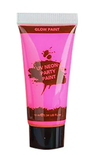 25ml tube of neon green face and body paint with safe non-toxic label