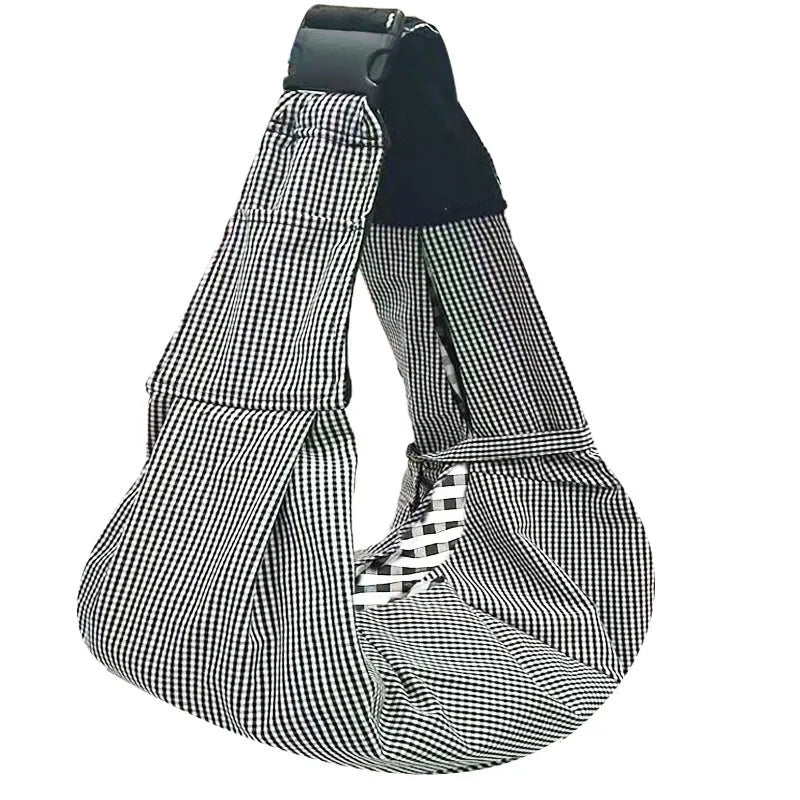 Adjustable shoulder strap pet bag in soft polyester fabric available in multiple colours