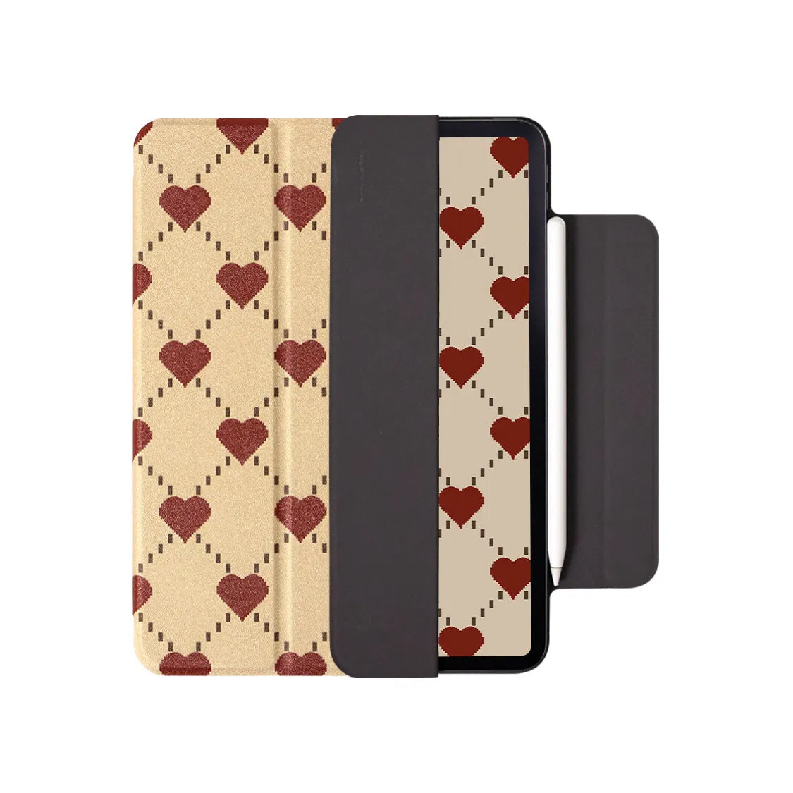 Magnetic suction flat plate protective case for iPad Air 4 and Air 5 tablets in polyurethane