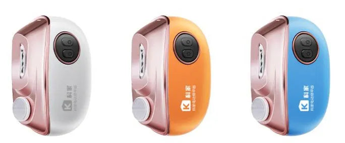 Blue electric nail clipper and polisher two-in-one grooming tool with Type-C charging port