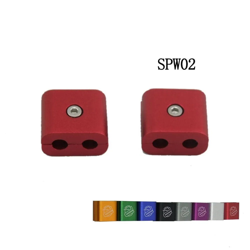 Three-piece metal car fastening clamp in six colour options for vehicle modifications
