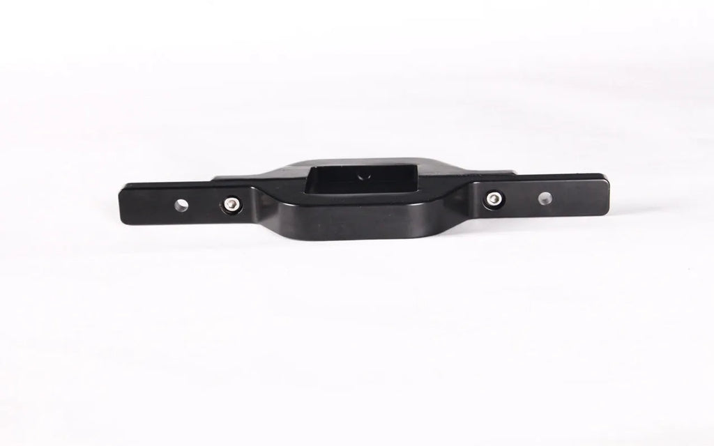 Black metal trailer hook lamp mounting bracket for off-road vehicle modifications