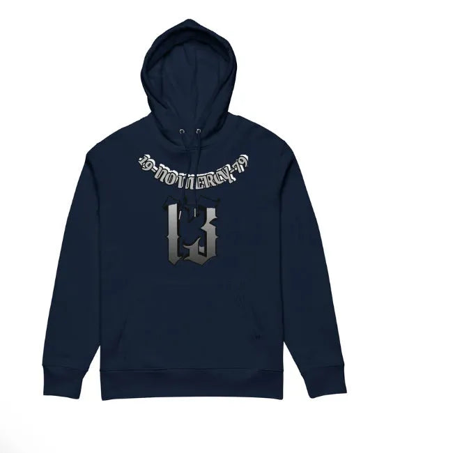 Fleece-lined polyester hooded sweater in loose fit pullover style