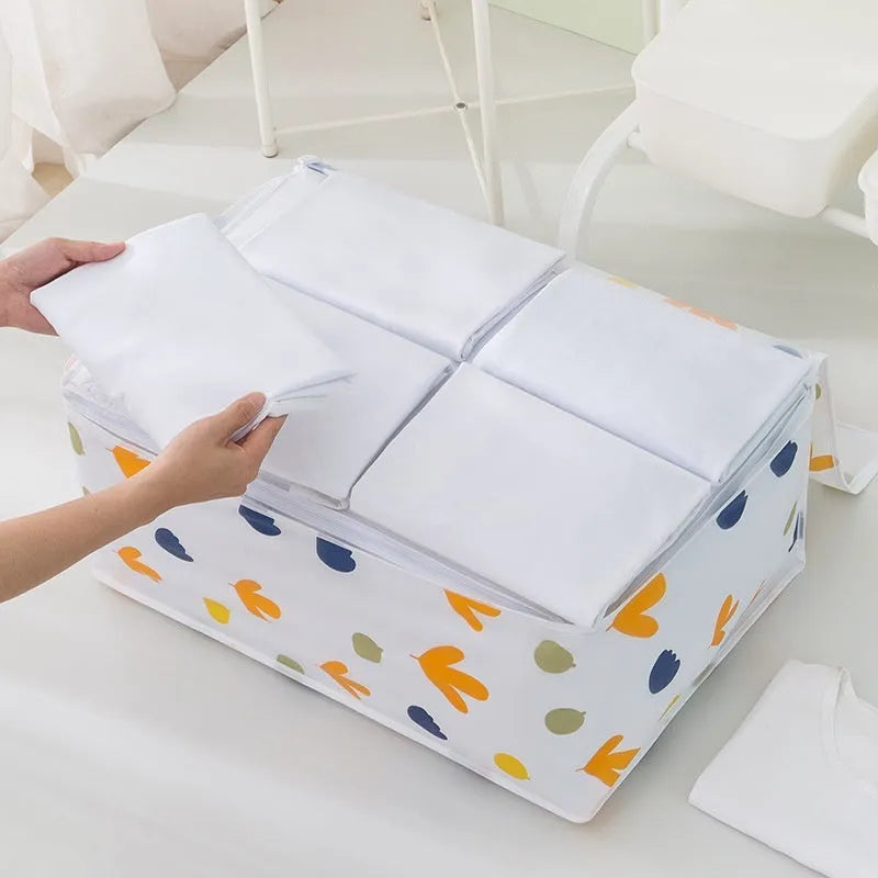PEVA dust-proof quilt storage bag in small medium large sizes for bedroom clothing and quilt storage