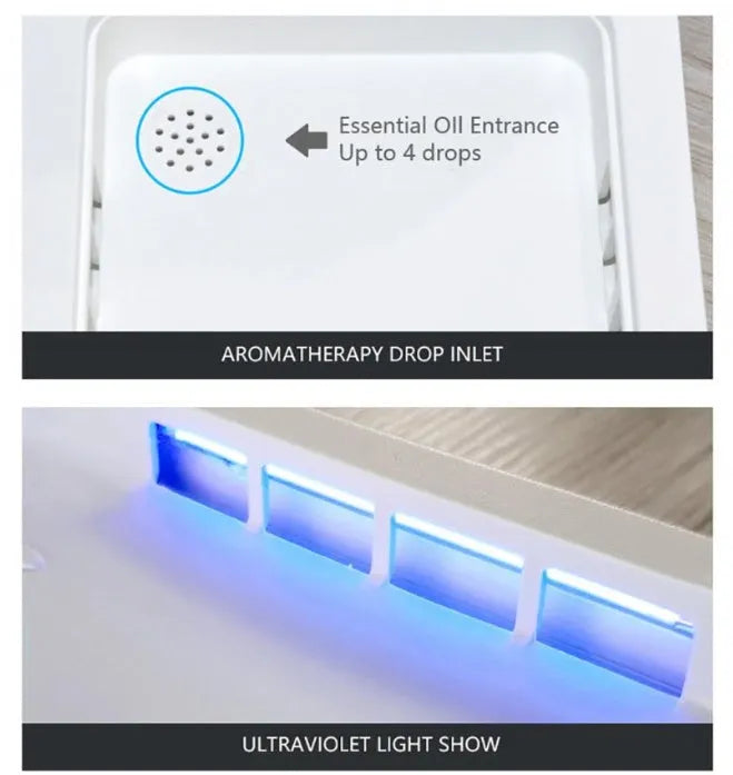 UV mobile phone steriliser unit with purple light, touch controls and capacity for 6.5-inch smartphones