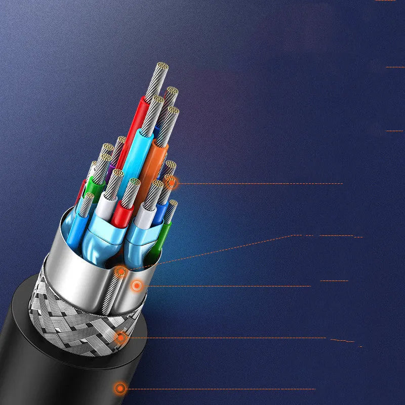 HDMI to HDMI converter cable with rotating connector, available in four lengths for laptop to display connections.