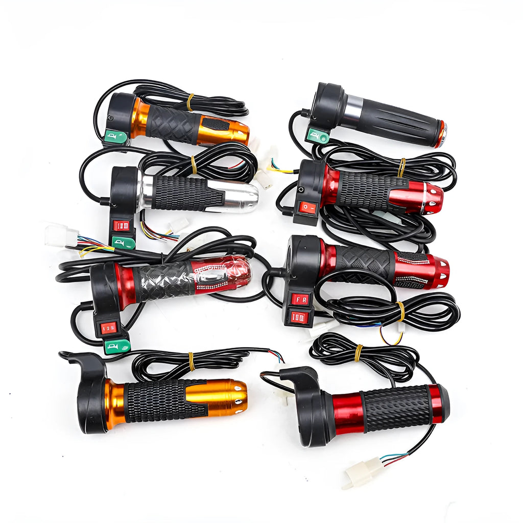 Three-wheel electric car modification accelerator handle with three-speed rotating switch in assorted colours