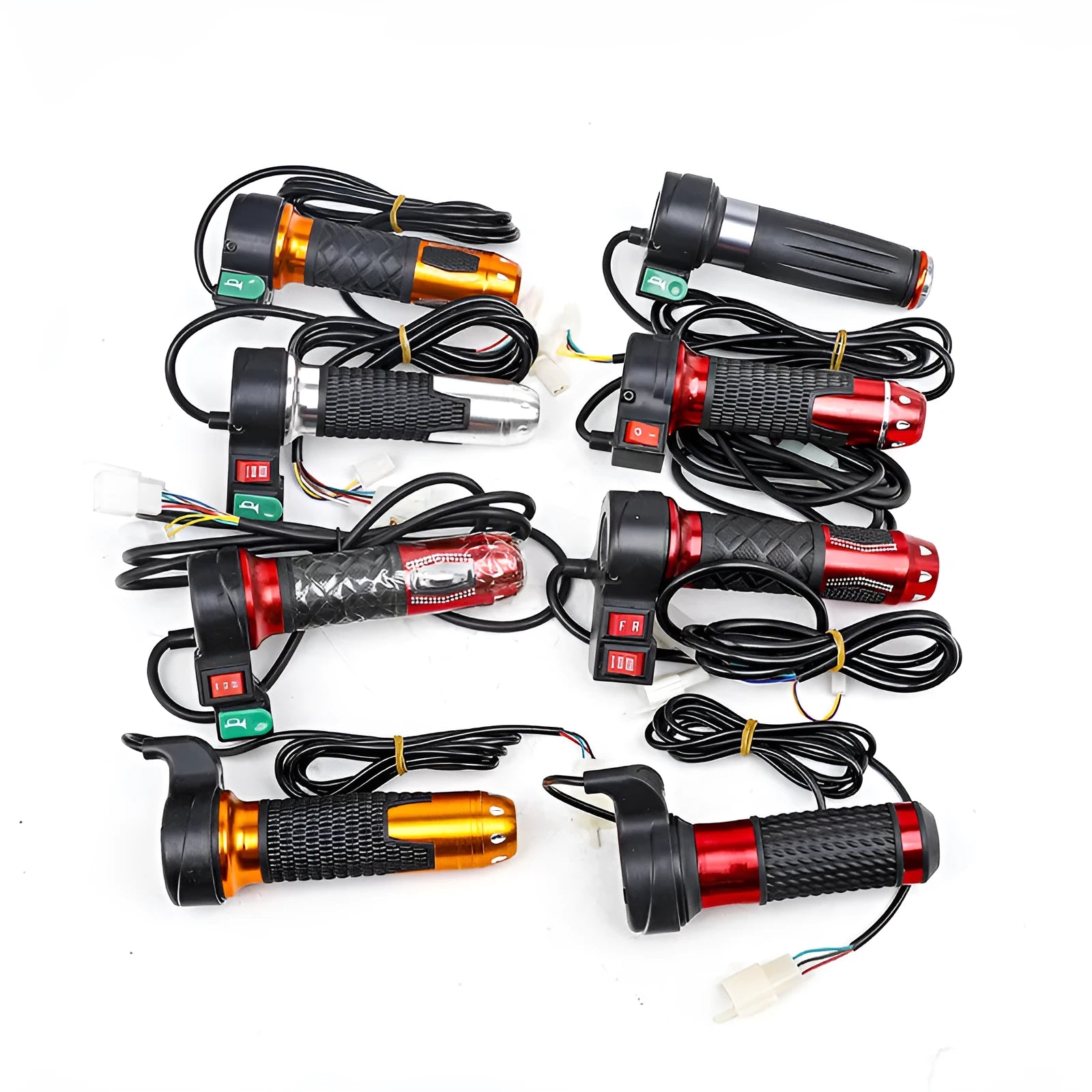 Three-wheel electric car modification accelerator handle with three-speed rotating switch in assorted colours