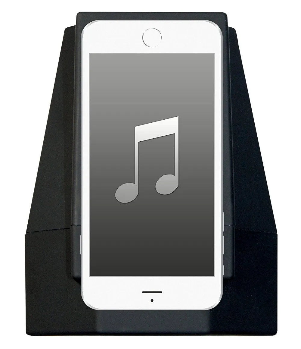 Black portable speaker with USB and 3.5mm jack, 3W output, built-in battery, 122x100x100mm plastic shell