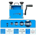 SD-017 manual wire stripping machine showing compact 154mm design for 0.5-17mm diameter wires