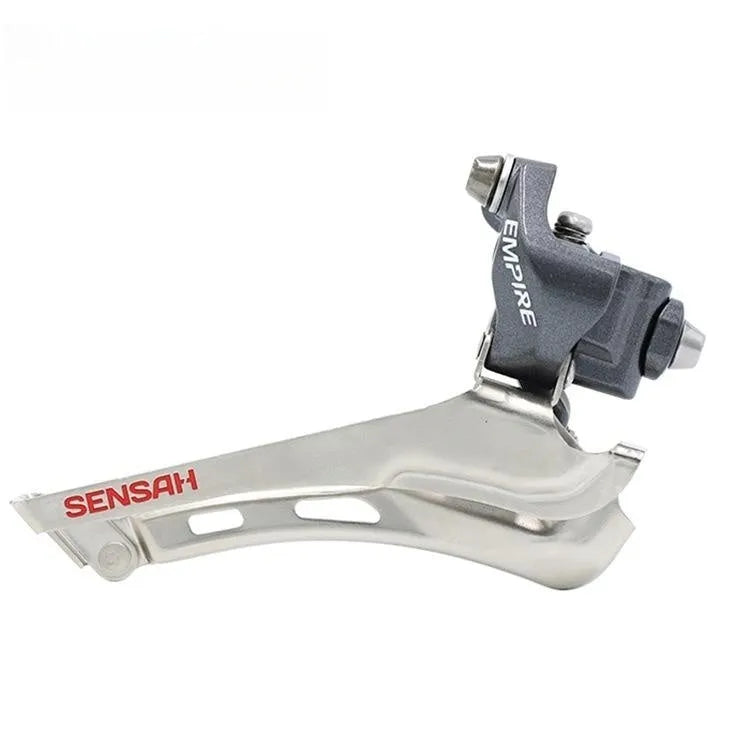 Road bike transmission kit showing aluminium alloy manual shifters, front derailleur and short leg rear derailleur for 11-speed upgrades.