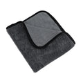 Grey square microfiber car wash towel measuring 40x40cm