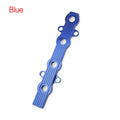 Aluminium alloy car engine hood scoop in blue, red, and silver colour options.