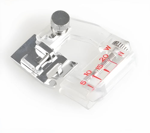 CIASSTHREE adjustable plastic and alloy bias binder presser foot for domestic sewing machine.
