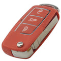 Volkswagen Jetta Golf replacement car key shell in black, blue, purple, red, and yellow colour options.