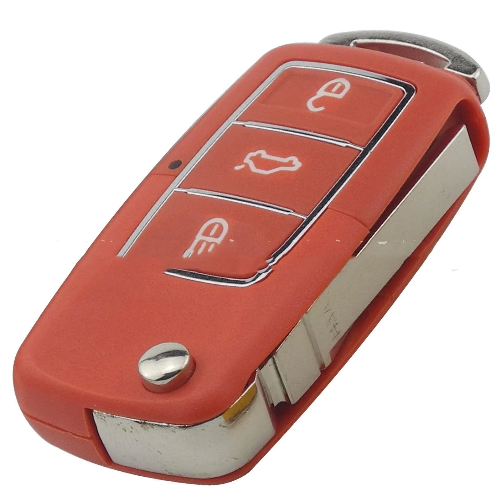 Volkswagen Jetta Golf replacement car key shell in black, blue, purple, red, and yellow colour options.
