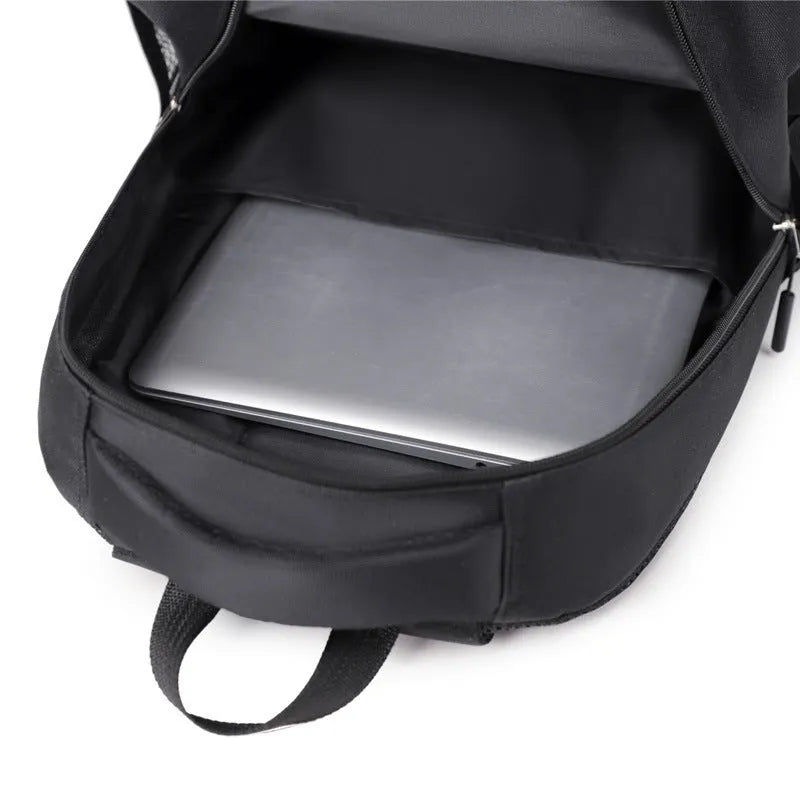 Casual men's backpack in Oxford cloth with polyester lining, available in four colours