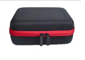 Red EVA essential oil storage bag with 30 compartments for 15ml bottles, wall-mounted organiser