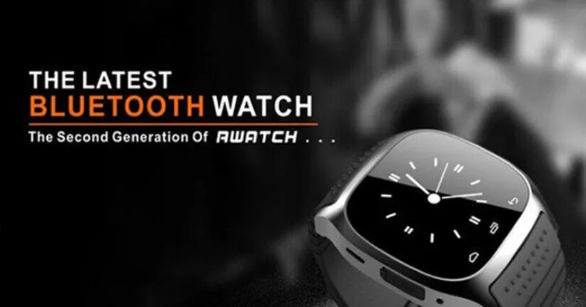 Black Bluetooth smart sports watch showing notification screen on wrist