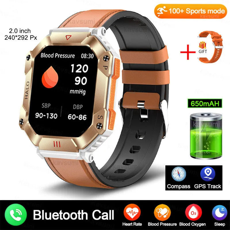 Women's Android GPS smart watch with Bluetooth calling and multiple strap options including black, gold, and leather styles