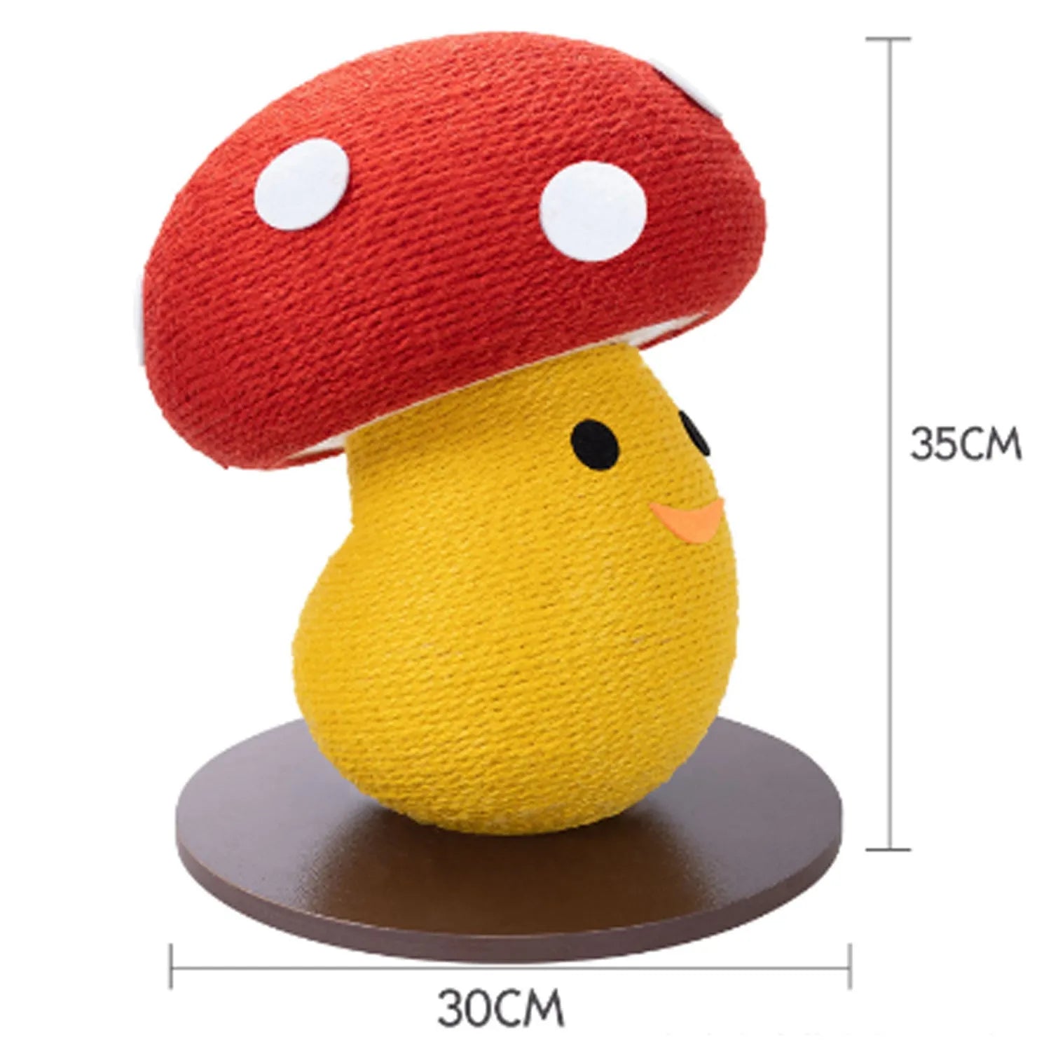 Foldable accordion design cat scratcher that converts to round cardboard bed, mushroom shape