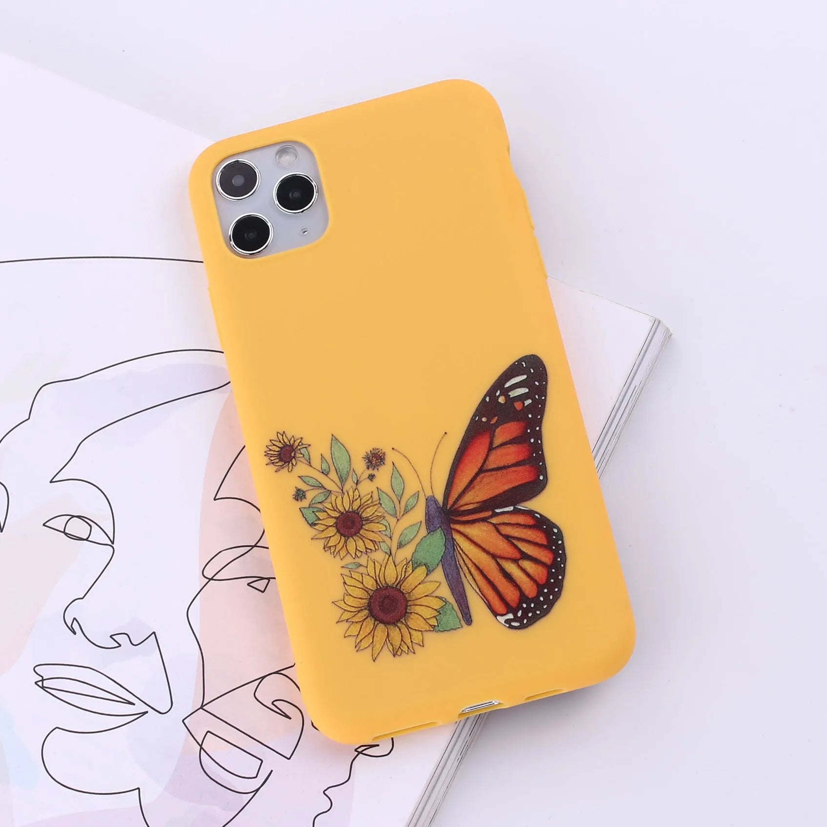Flexible TPU mobile phone case for iPhone, shown in one of fourteen available colours.
