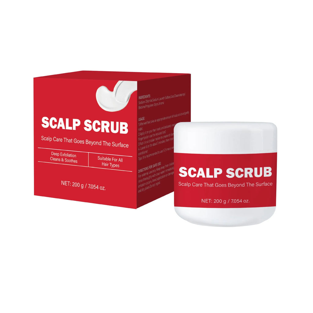 Exfoliating scalp scrub shampoo bottle 200g FPB007 anti-itching anti-dandruff treatment