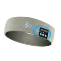 Black Bluetooth 5.4 eye mask and sports scarf headband with removable washable fabric