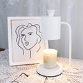 European-style aromatherapy melting wax lamp with dimmer switch in white colour