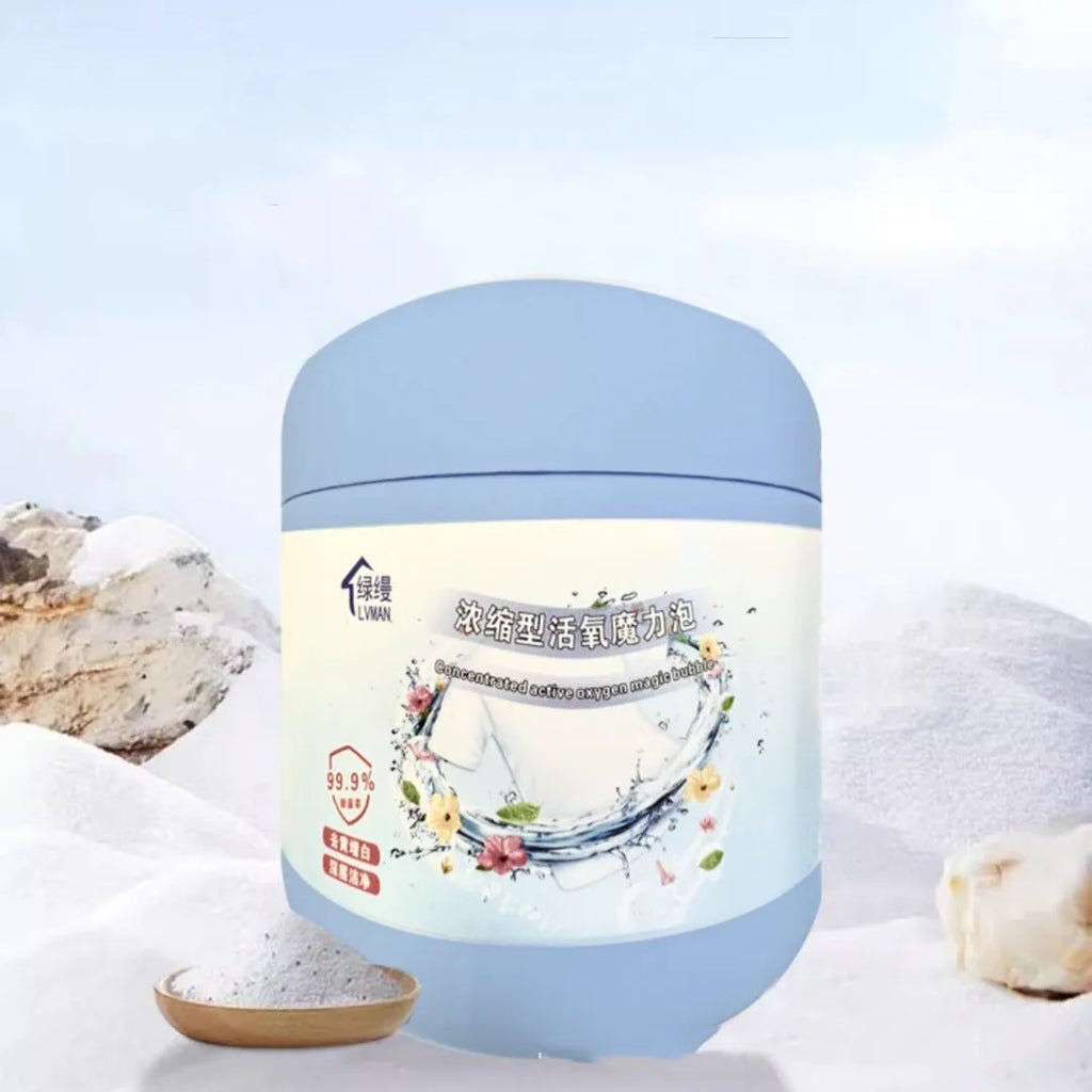 Bottle of Strong Decontamination Salt Fizzer Active Oxygen Bleaching Powder 400g enhanced version for stain removal