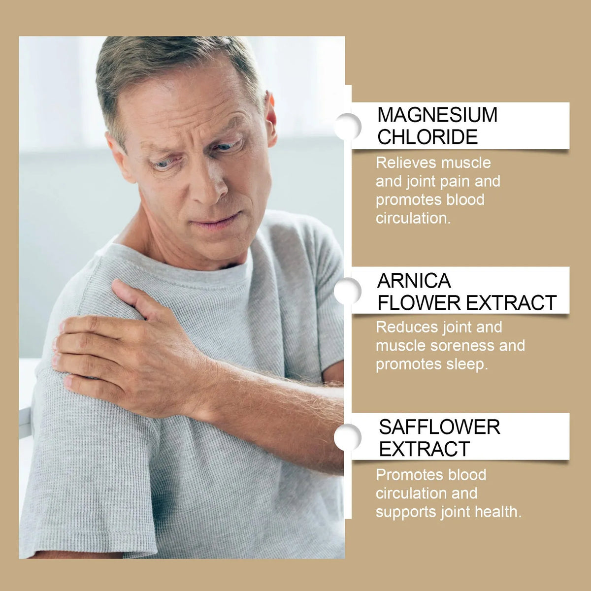 114g tube of magnesium cream for post-exercise body care with allantoin formulation