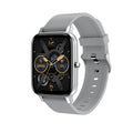 H80 black smartwatch with ECG and blood oxygen monitoring on a silicone strap