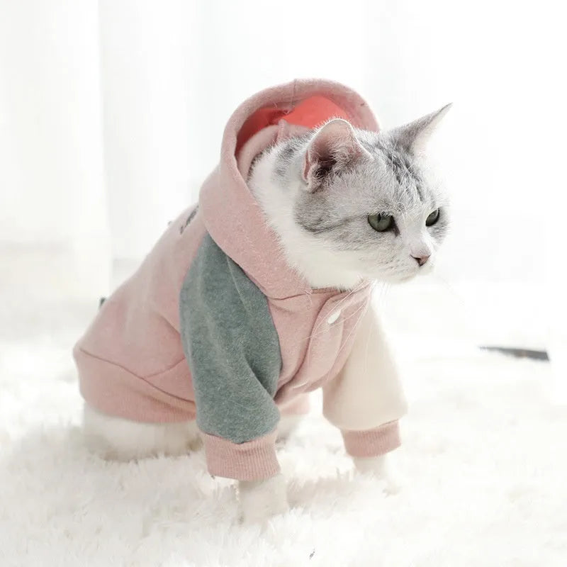A brown cotton sweatshirt for a dog, showing a casual fit and soft fabric.