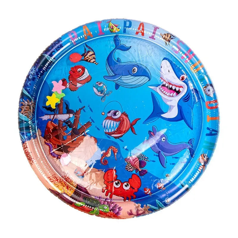 PVC inflatable water cooling mattress for pets in Underwater World or Dolphin design