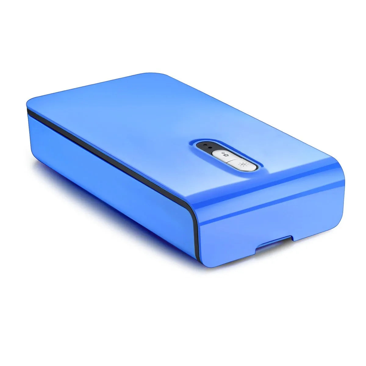 UV mobile phone steriliser unit with purple light, touch controls and capacity for 6.5-inch smartphones