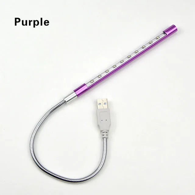 Spiral-shaped aluminum alloy USB LED night light for computer desk workspace illumination