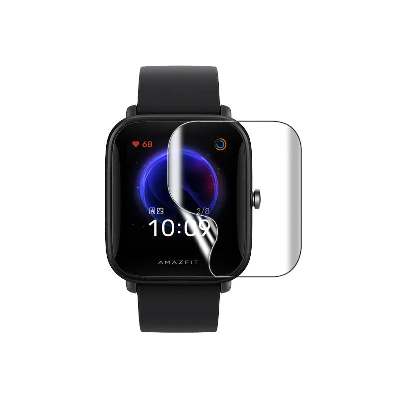 Full screen TPU hydrogel film protector for Amazfit Bip smartwatch with anti-scratch properties