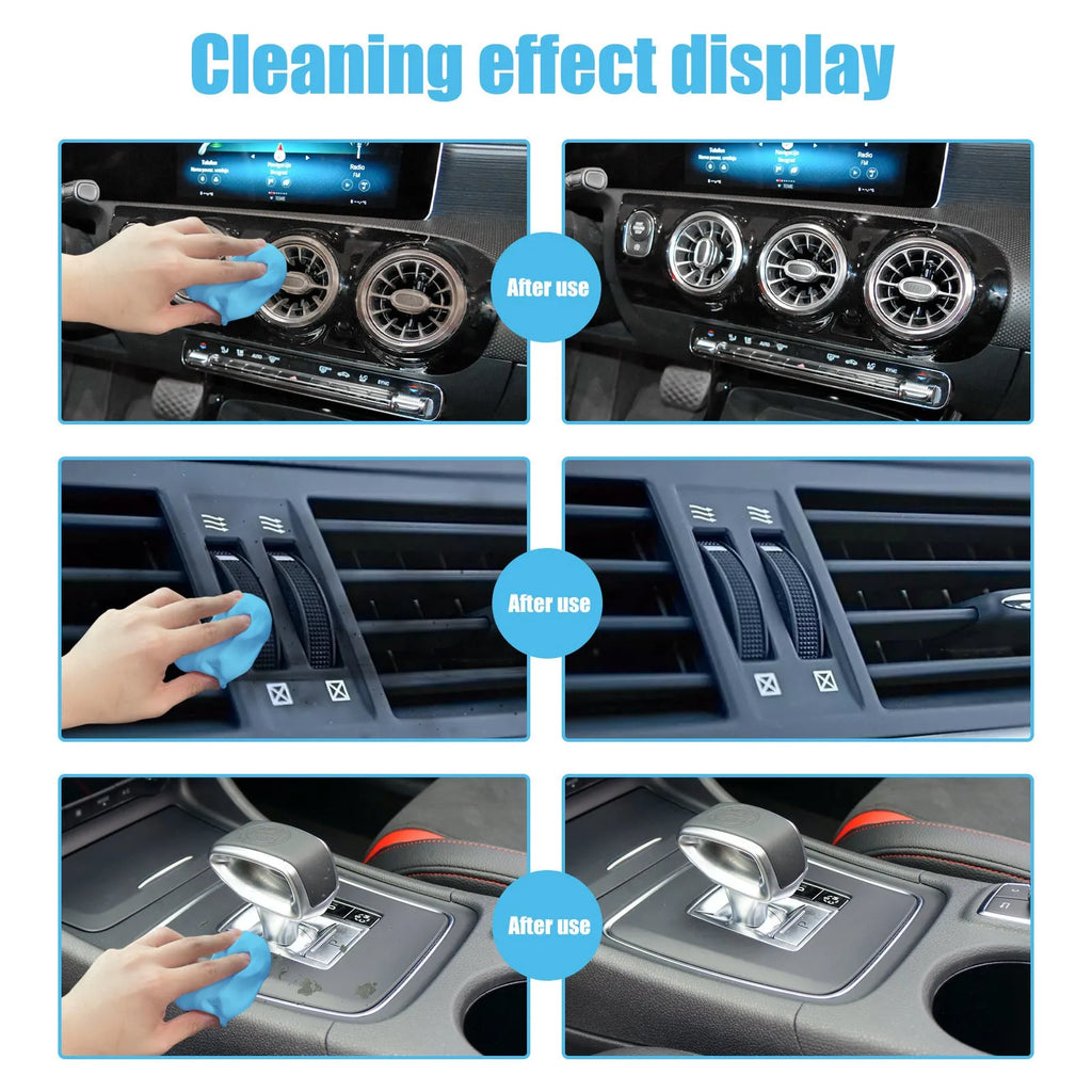 Car interior cleaning mud putty for gap and outlet dust removal