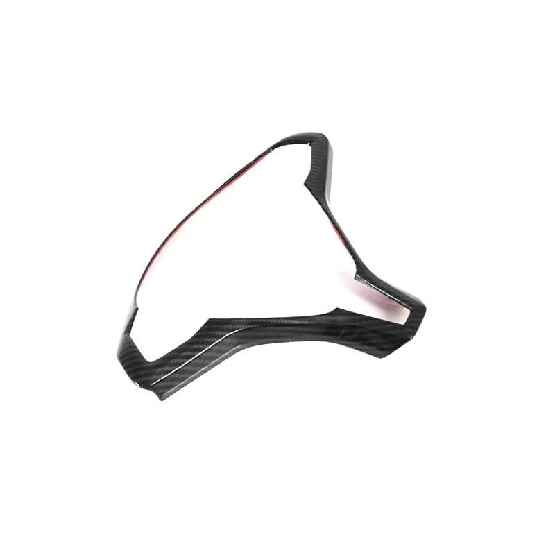 Tesla Model S steering wheel decorative trim strip in carbon fibre colour
