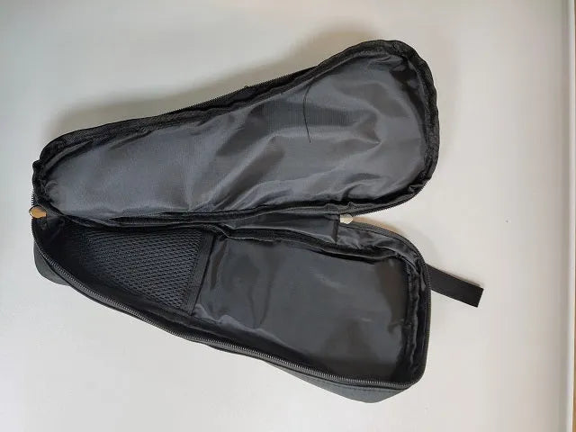 Black cloth storage bag for mobile phone stabilizer accessories organisation