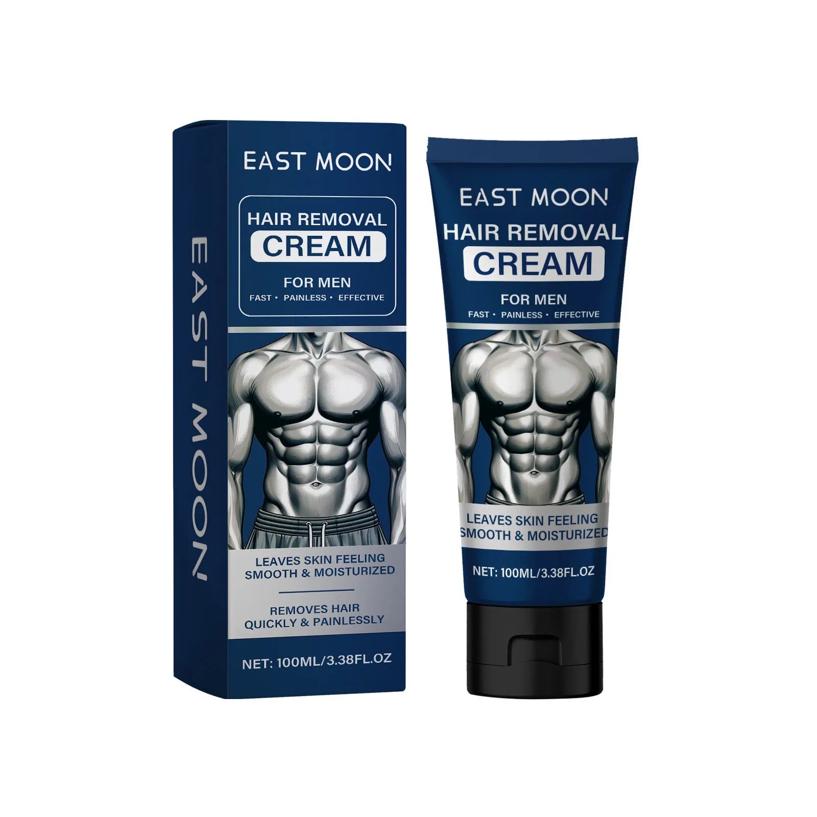 100ml tube of men's mild hair removal cream for multiple body areas