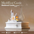 White medieval castle design waterless aromatherapy machine with USB charging cable