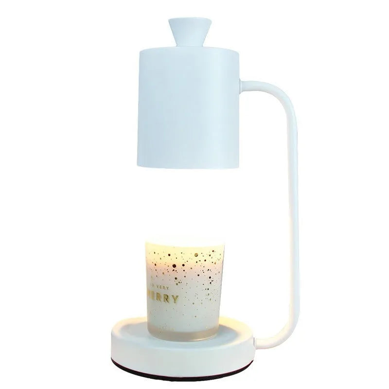 European-style aromatherapy melting wax lamp with dimmer switch in white colour