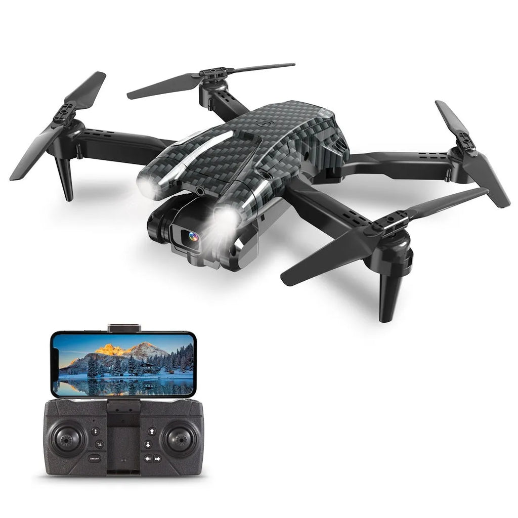 S138 professional UAV drone with folding carbon fibre design showing obstacle avoidance sensors and camera mounting