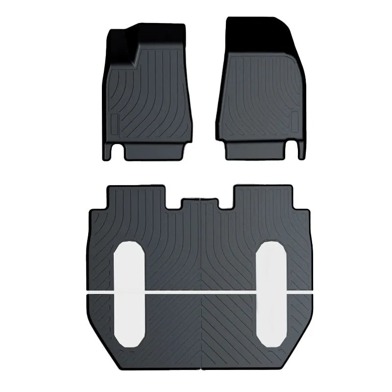 Rubber floor mats for Tesla cars with TPE footrest style for Model 3, Y, S and X vehicles