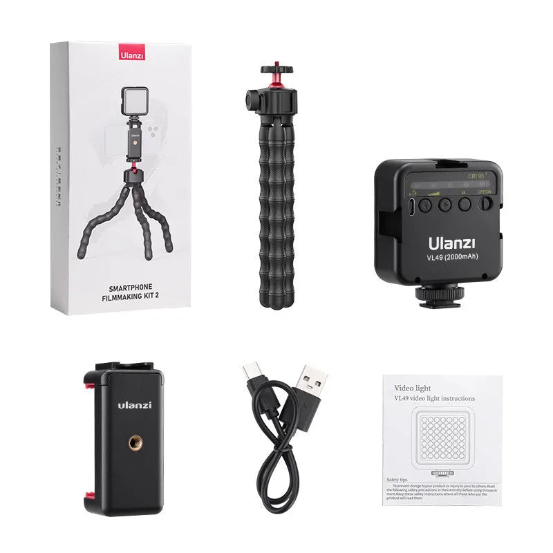 2985 set photography video live vlog suite with a portable tripod for phones and cameras