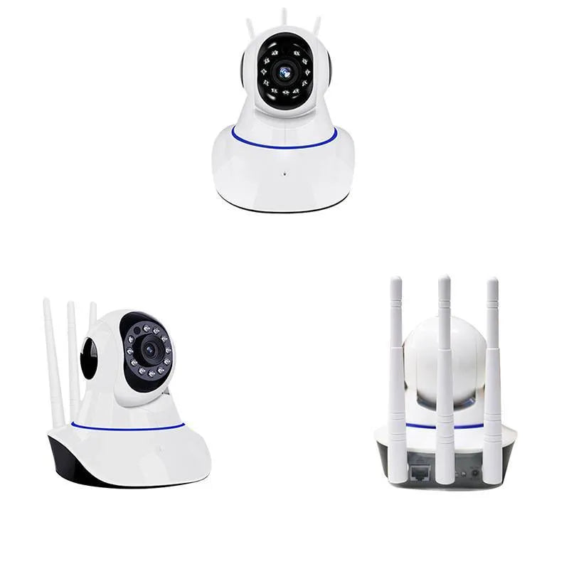 White dome wireless HD night vision surveillance camera with 3.6mm lens