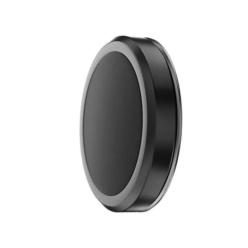 Obsidian black alloy mobile phone holder with magnetic centripetal force design for vehicle dashboard use