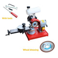 Small manual grinding machine for sharpening alloy circular saw blades with adjustable angle