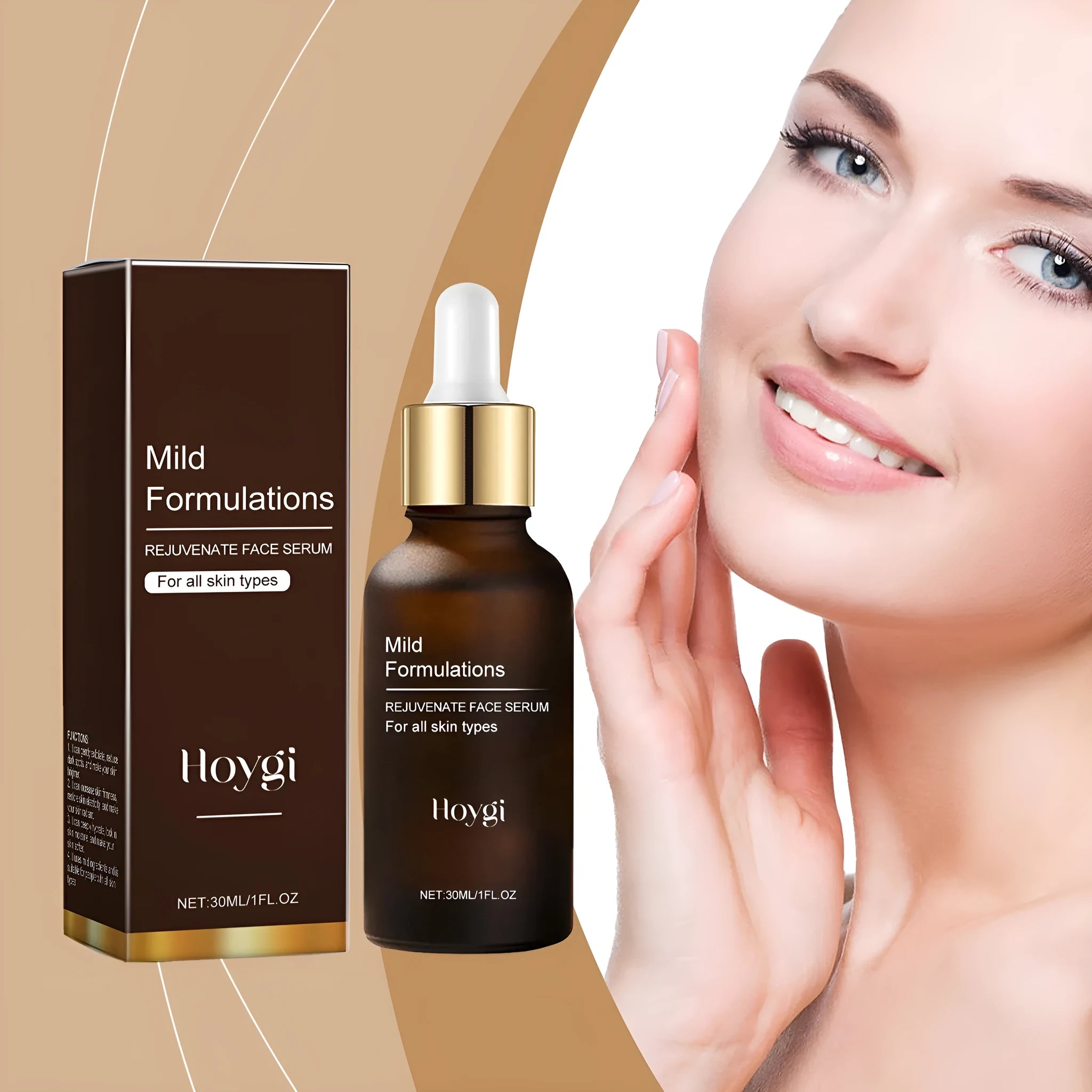 30ml facial skin care essence bottle with nourishing and hydrating properties containing arbutin and collagen